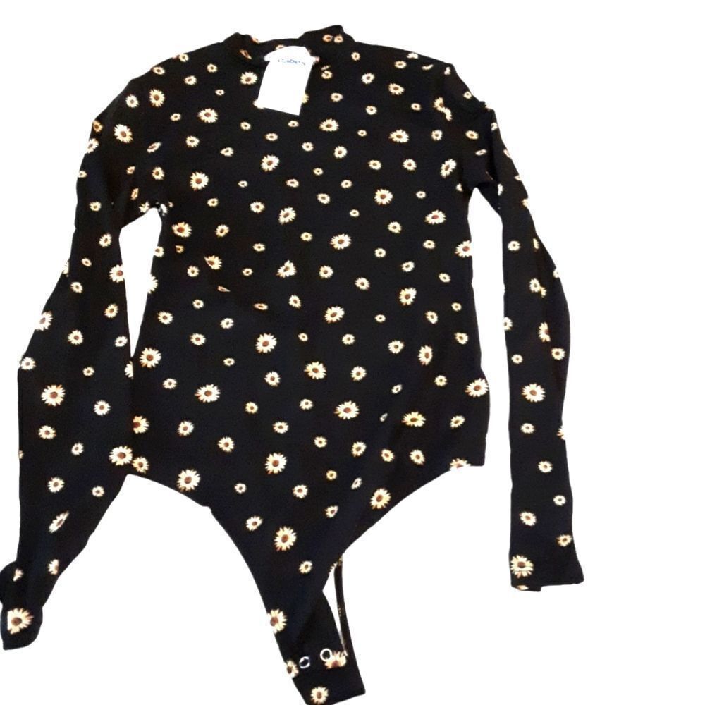 Popular 21 Bodysuit Sunflower‎ Thong 32" Bust Stretchy New